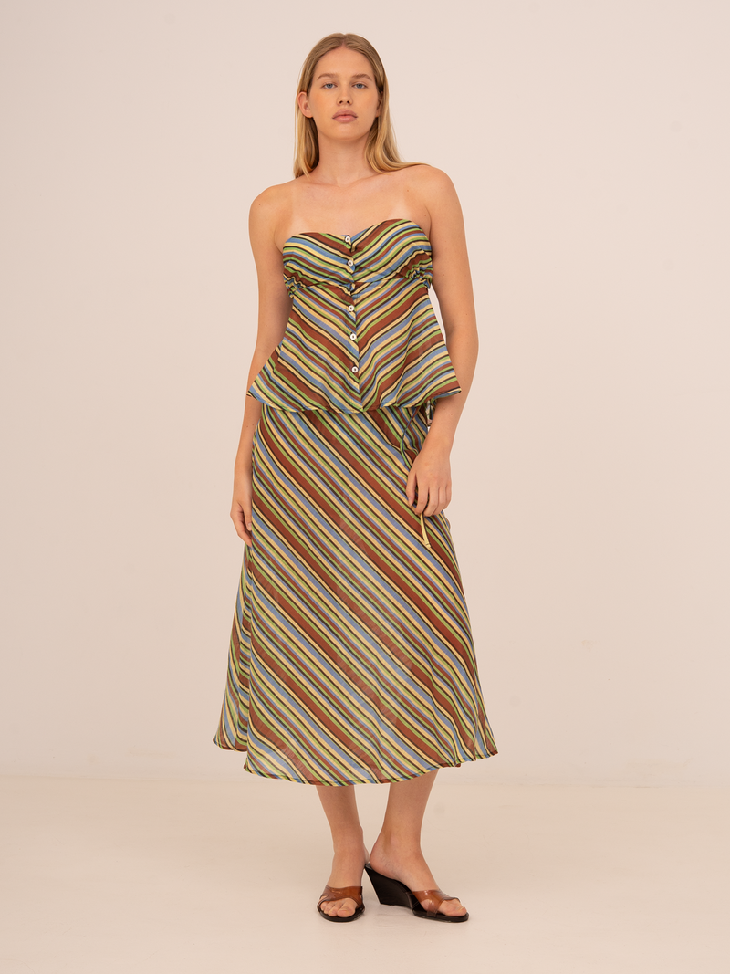Cala Striped Skirt