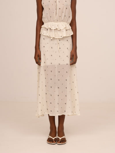 Lumea Floral Print Midi Skirt