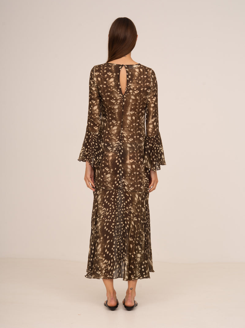 Bambi Noir Jester Animal Print Dress
