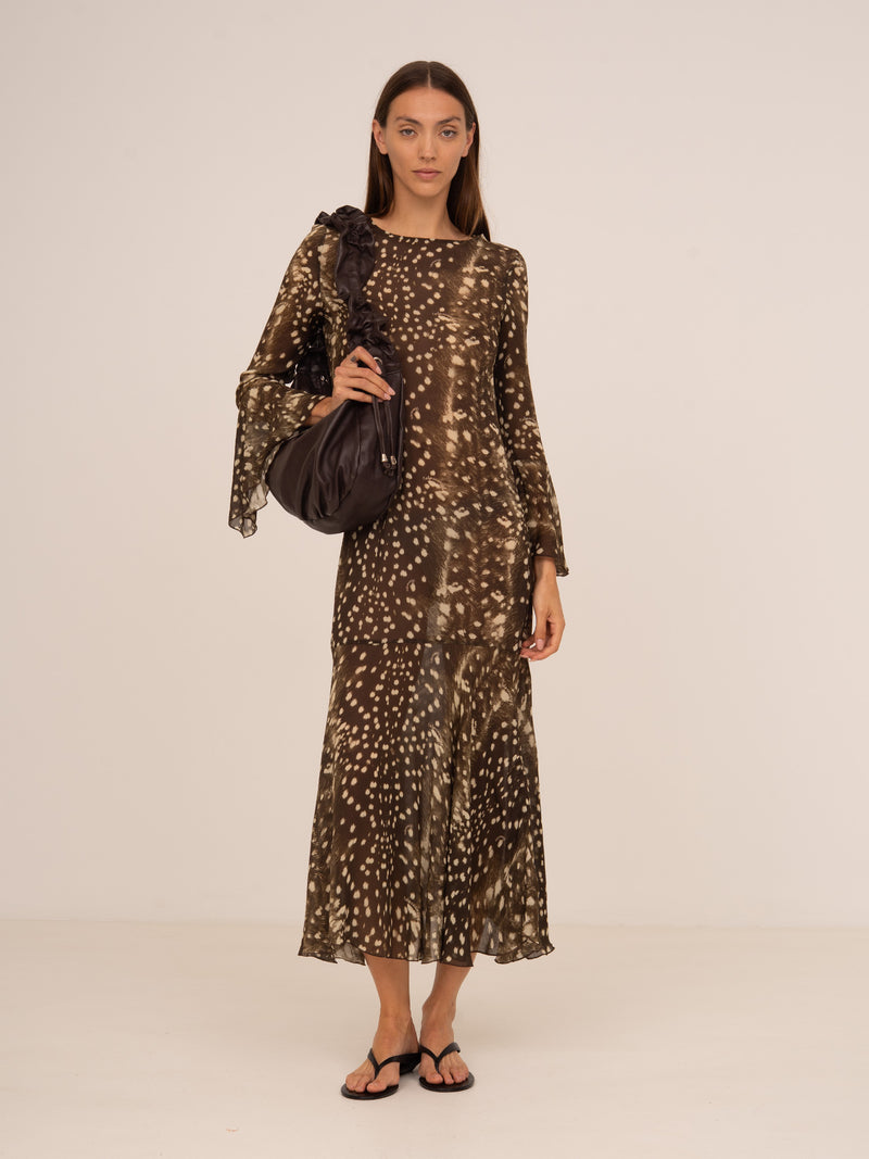 Bambi Noir Jester Animal Print Dress