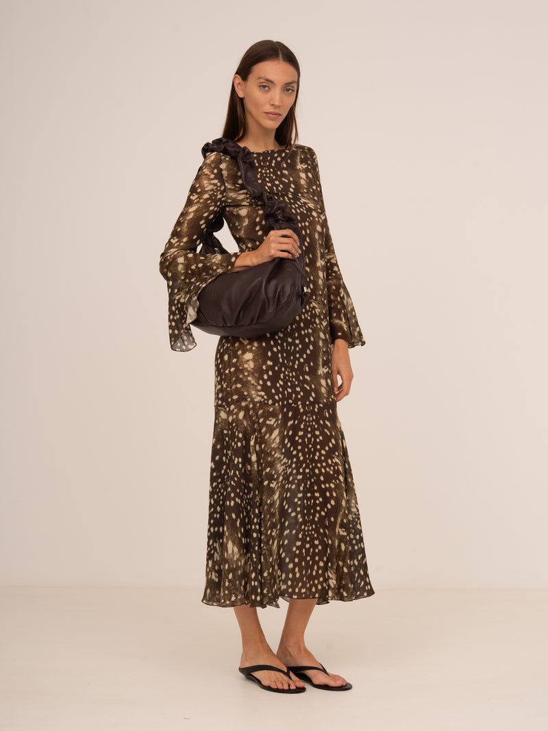 Bambi Noir Jester Animal Print Dress