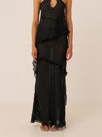 Completa tu look con Midnight Blue Striped Ecstasy Skirt