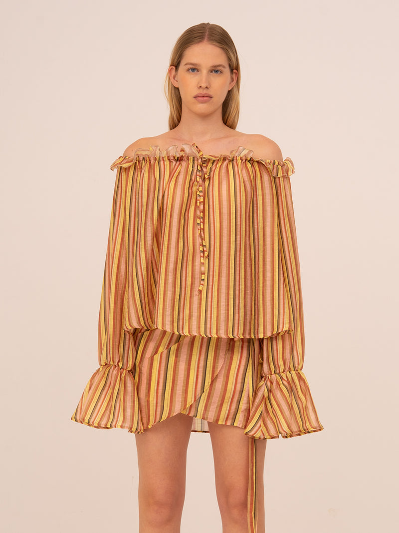 Zest Striped Blouse