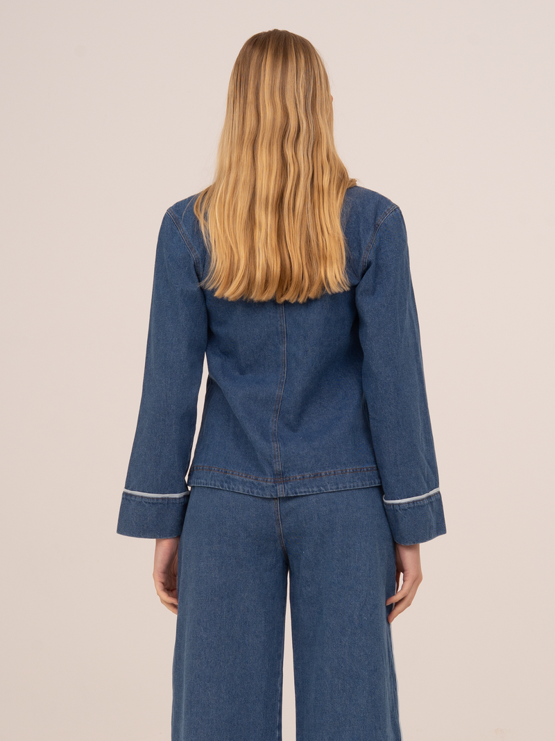 Flash Denim Fitted Jacket