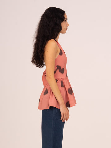 Bliss Pink Polka Dot Halter Top