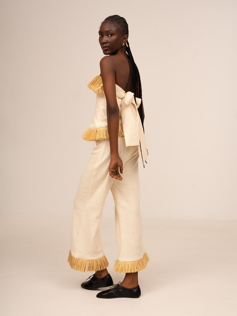 Fringe Straw Noctis Top