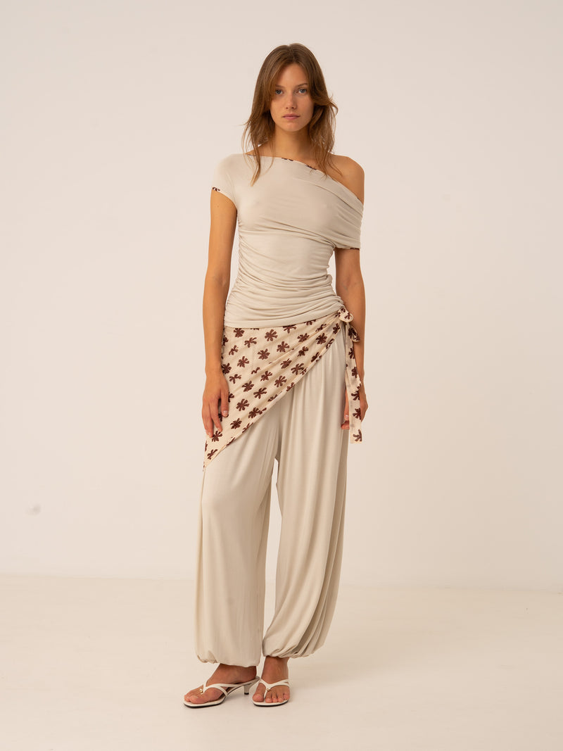 Riviera Ivory Balloon Pants