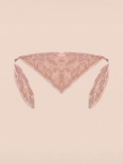 Pink Jester Embroidery Headscarf