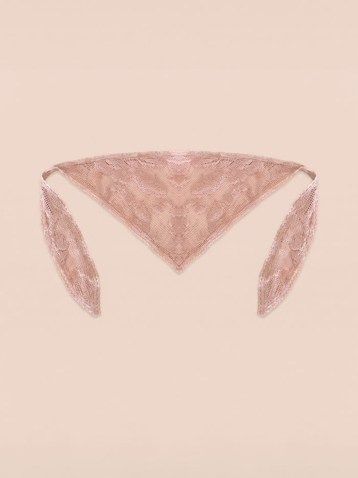 Pink Jester Embroidery Headscarf