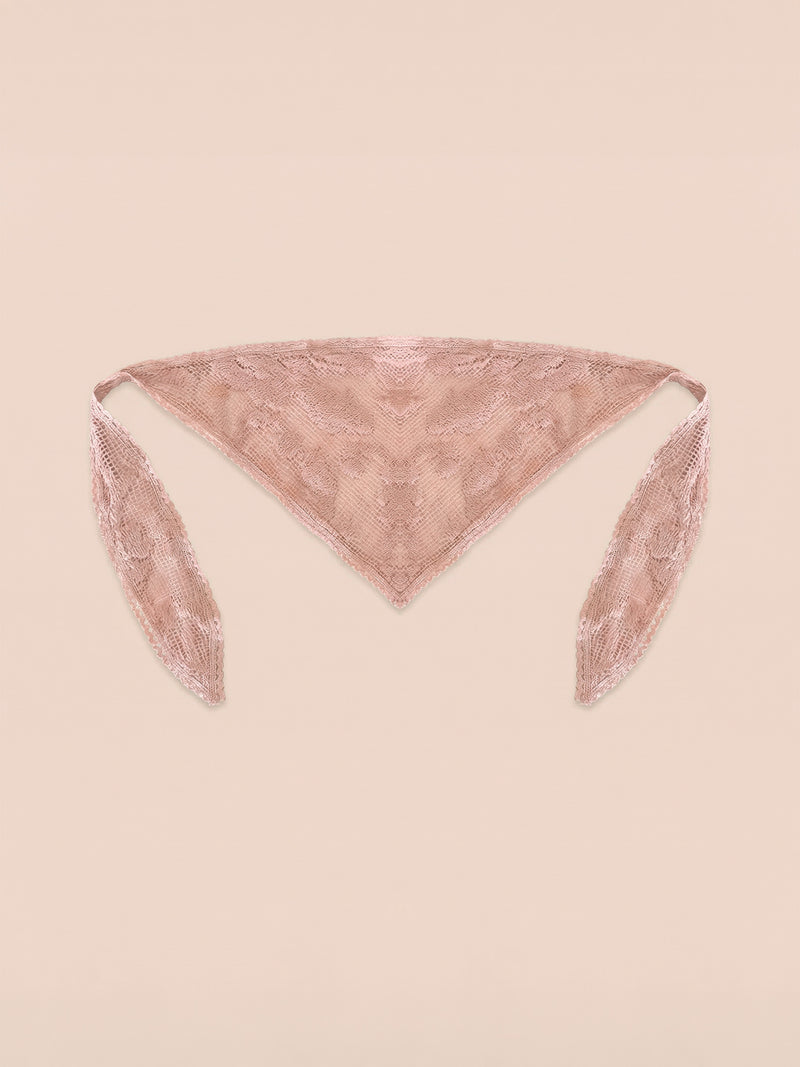 Pink Jester Embroidery Headscarf