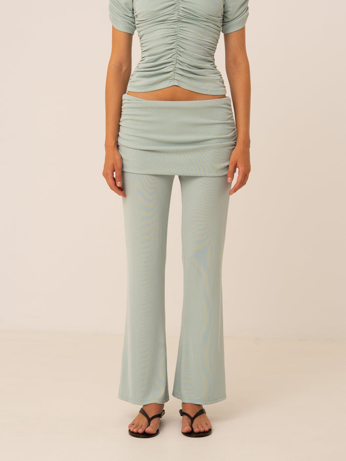 Turquoise Persephone Jersey Pants
