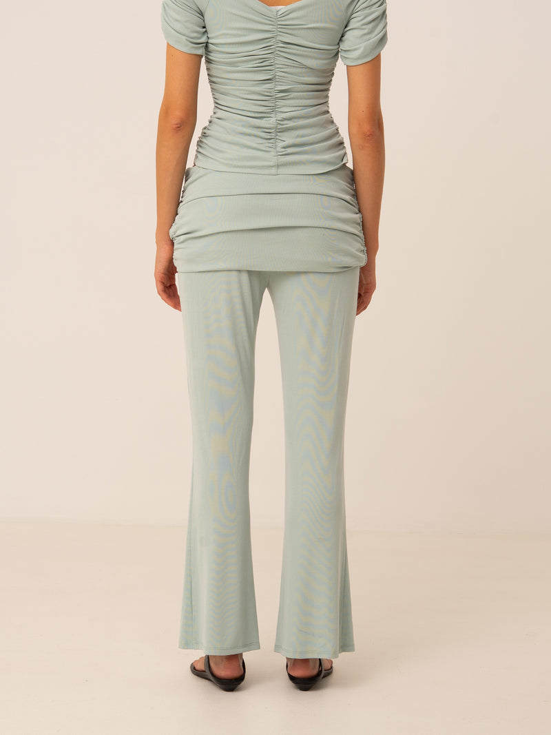 Turquoise Persephone Jersey Pants