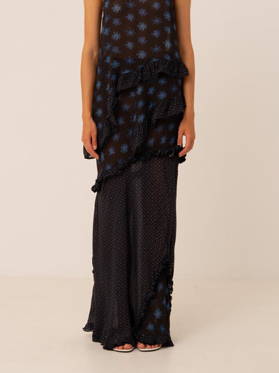 Palma Flower Print Ecstasy Skirt