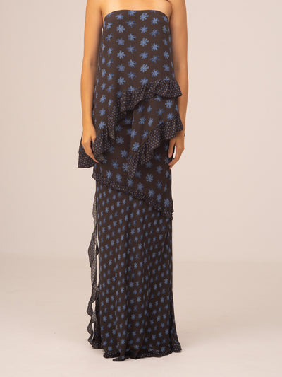Palma Flower Print Ecstasy Skirt
