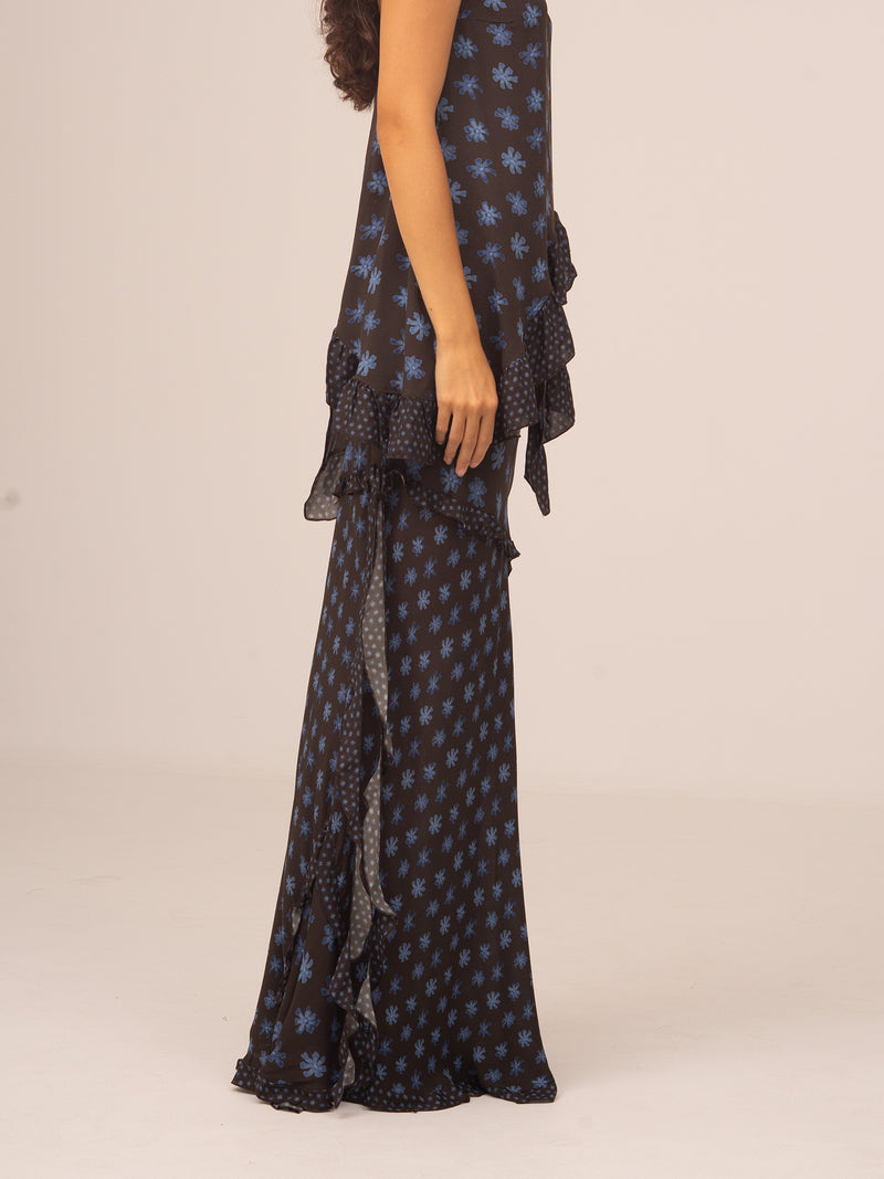Palma Flower Print Ecstasy Skirt