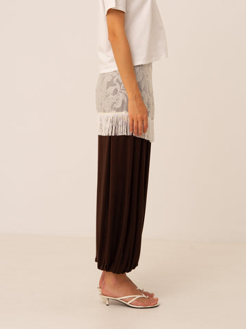 Nice Lace Fringe Wrap Skirt