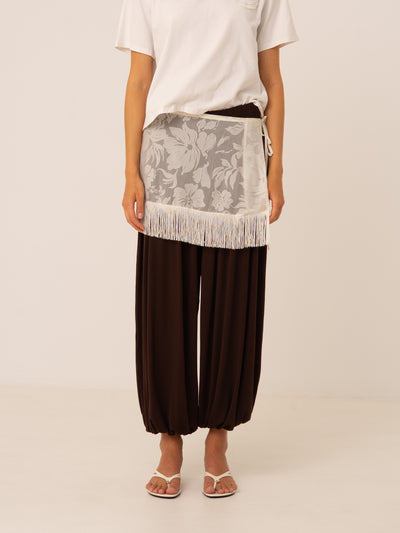 Nice Lace Fringe Wrap Skirt