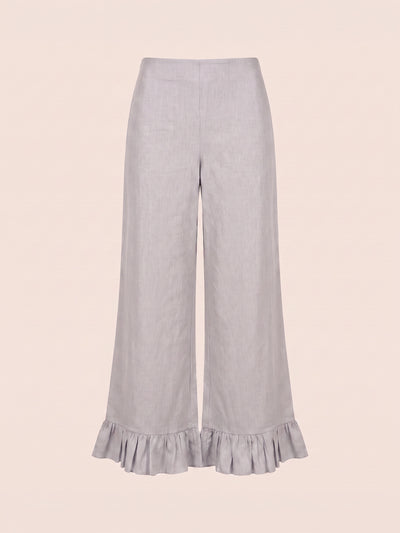 Sky Blue Fringe Noctis Pants