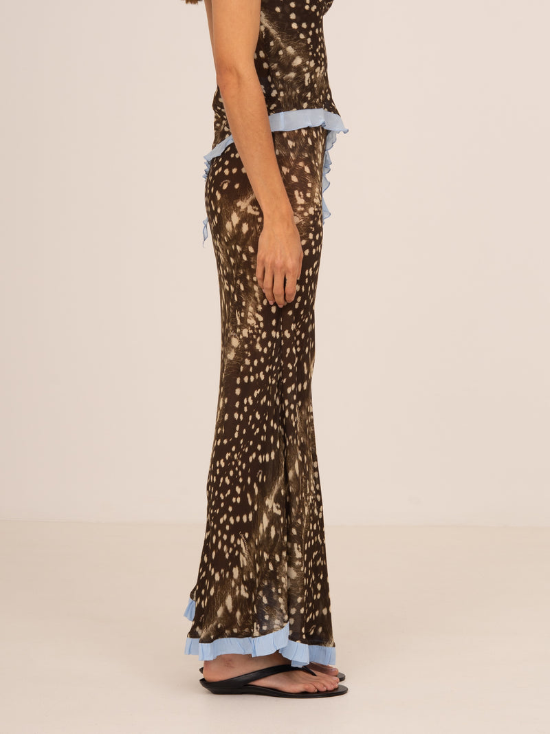Ice Noir Animal Print Skirt