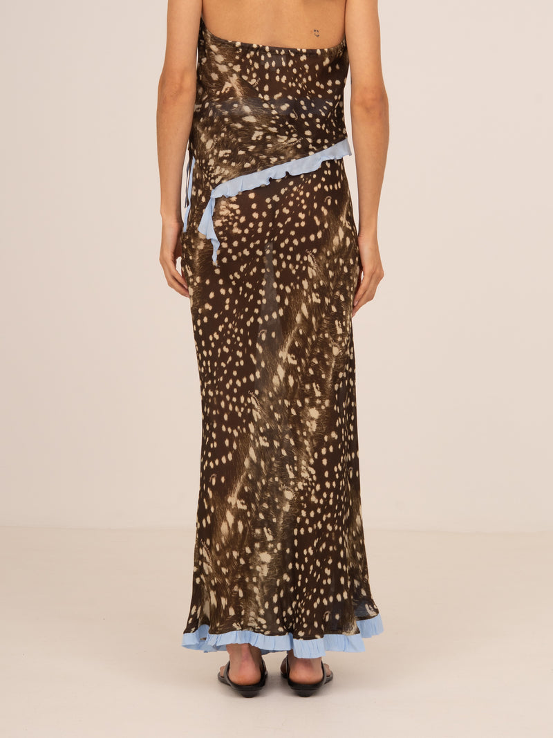 Ice Noir Animal Print Skirt