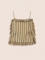 Completa tu look con Golden Serenity Striped Blouse
