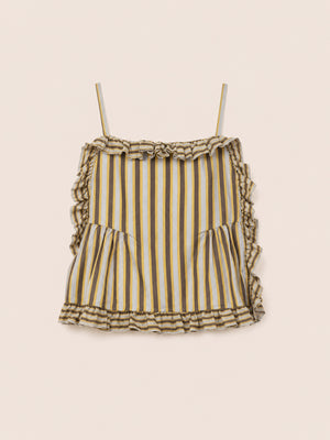Golden Serenity Striped Blouse