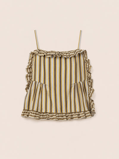 Golden Serenity Striped Blouse
