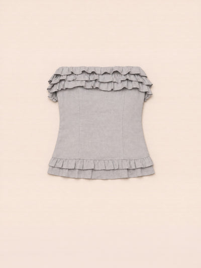 Sky Blue Fringe Noctis Top