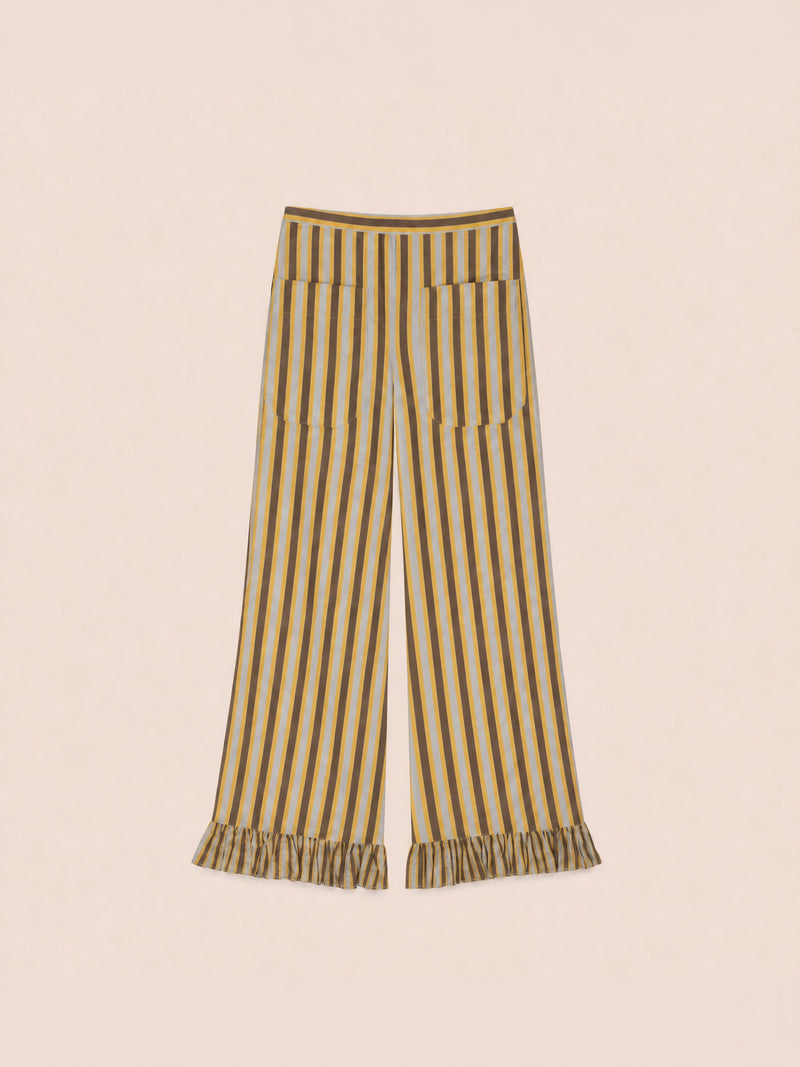 Pantalones a Rayas Golden Serenity