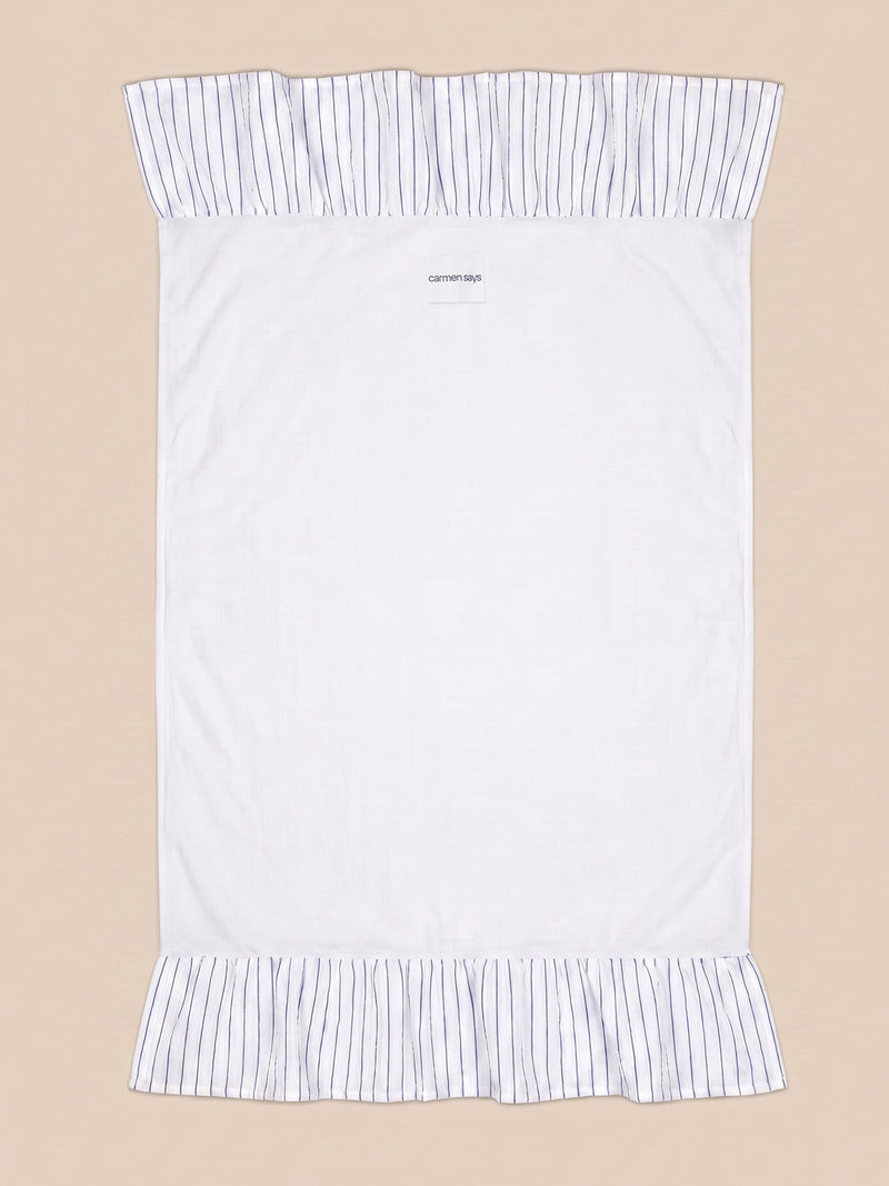 Dune Blue Striped Towel
