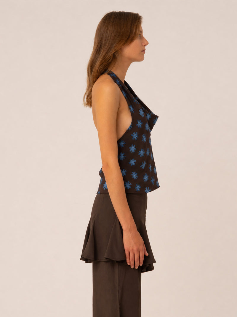 Palma Cross Flower print Top