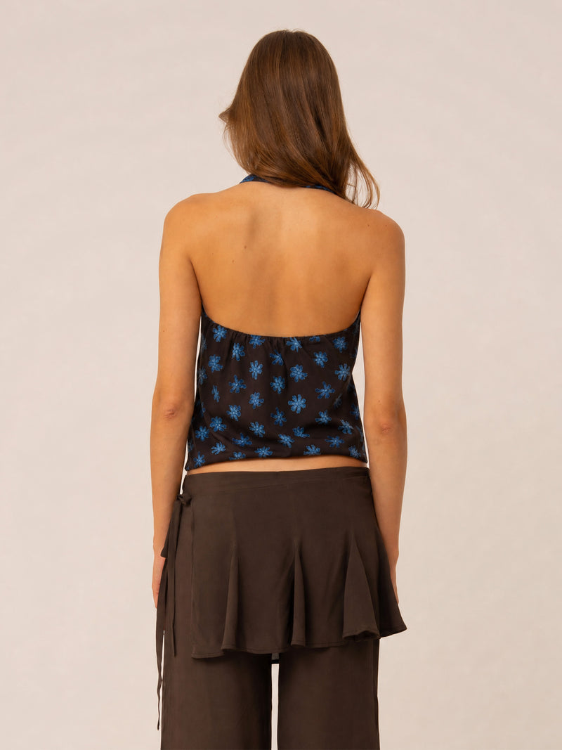 Palma Cross Flower print Top