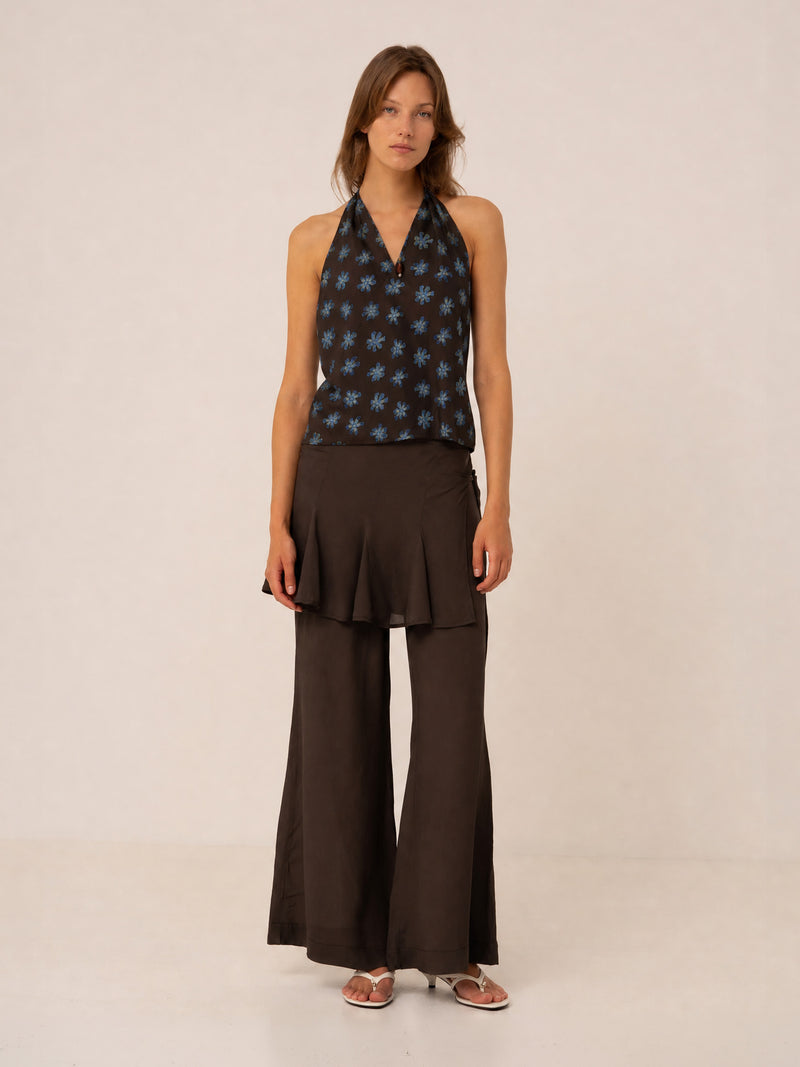 Palma Cross Flower print Top