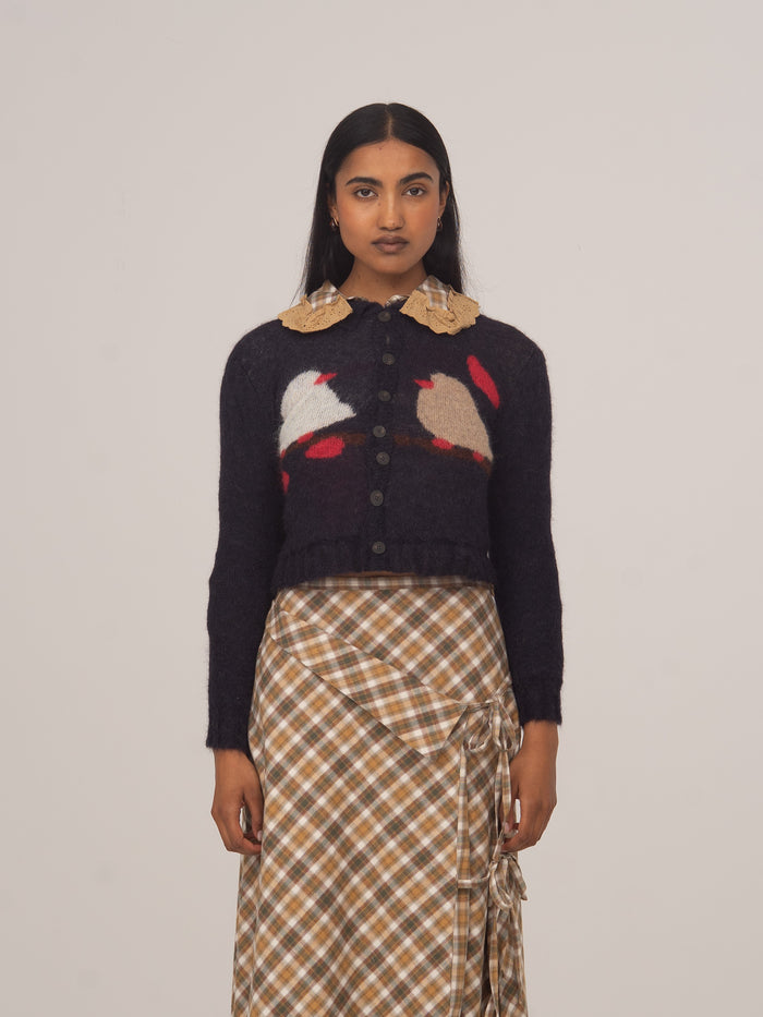 Carolina Bird Knit Cardigan 