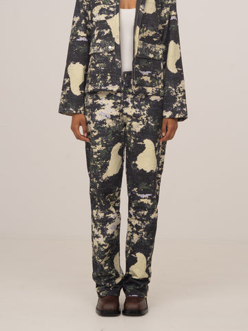 Carolina Bird Print Jeans 