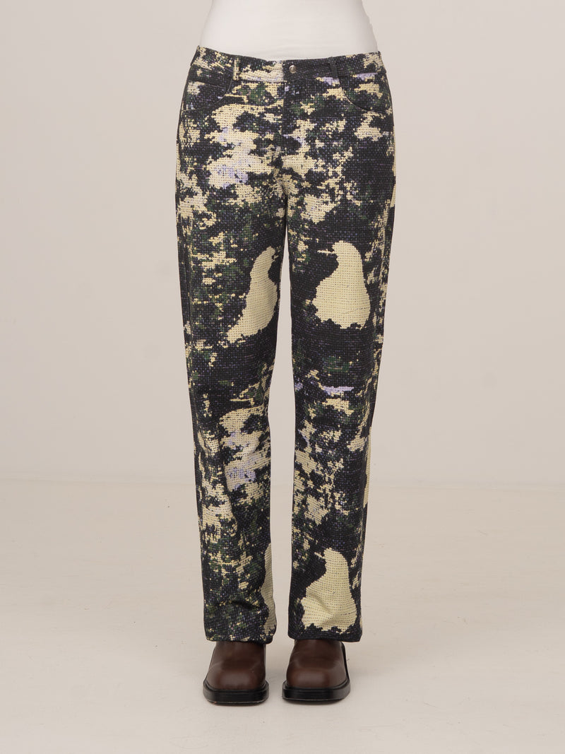 Carolina Bird Print Jeans