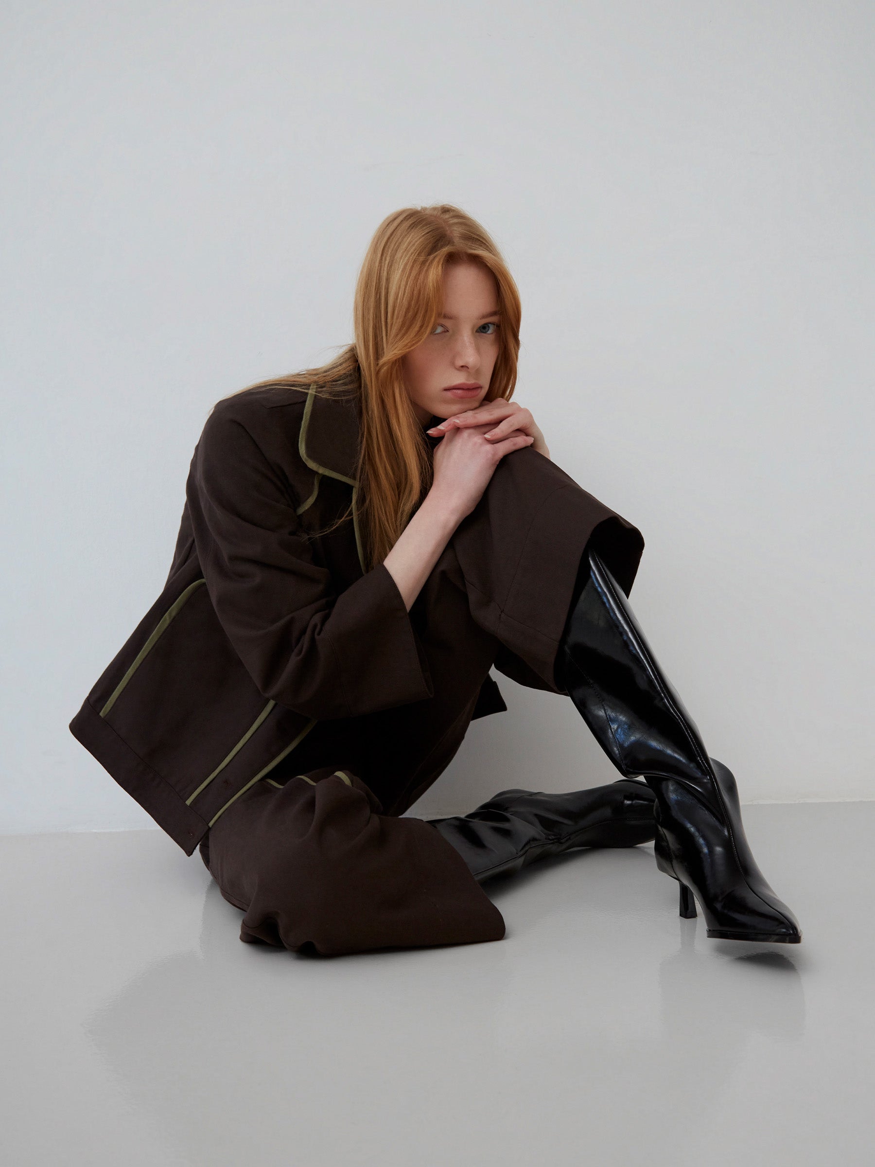 Cityscape Brown Denim Jacket chaqueta