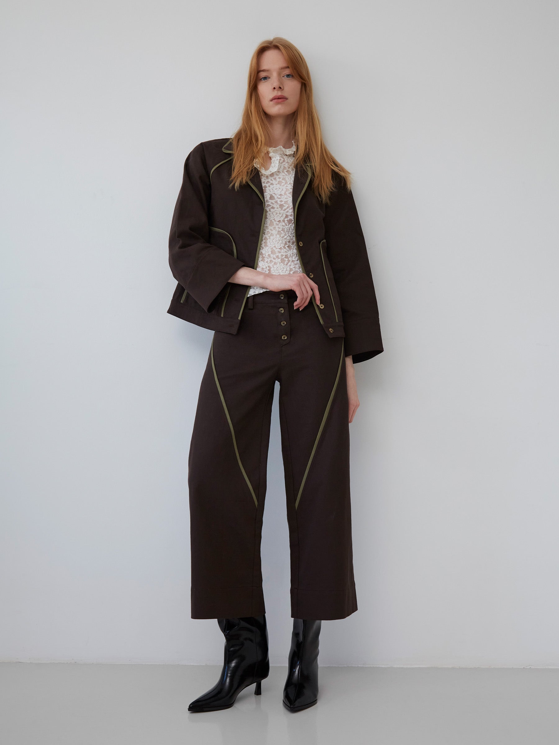 Cityscape Brown Denim Jacket chaqueta