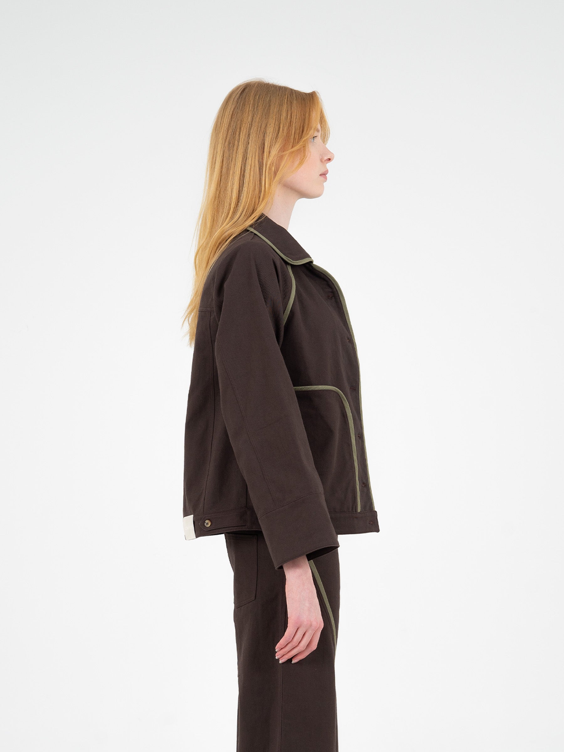 Cityscape Brown Denim Jacket chaqueta