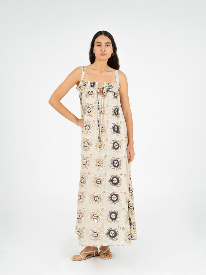 Clara Sun-Printed Maxi Dress