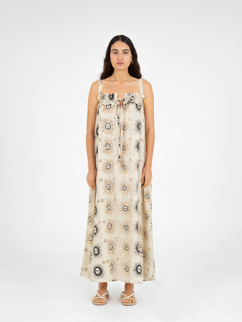 Clara Sun-Printed Maxi Dress vestidos