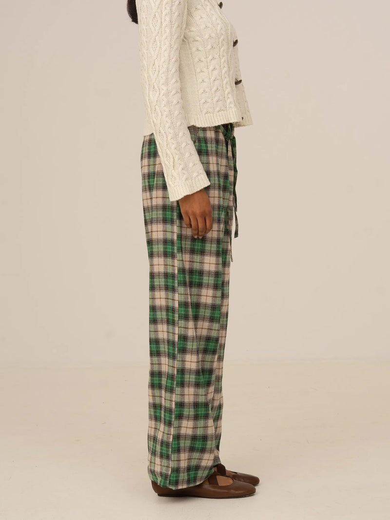 Clover Green Plaid Pants