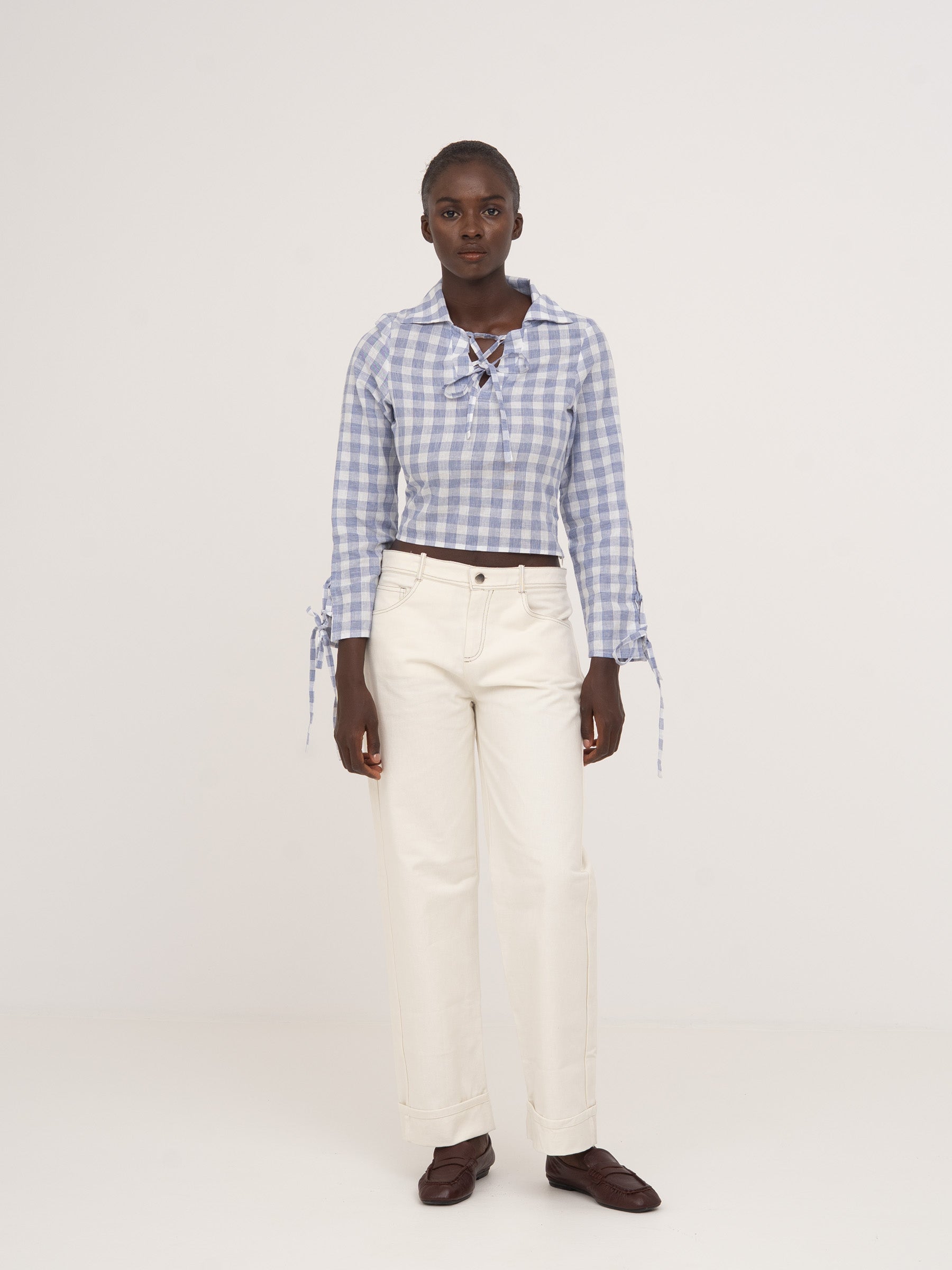 Commute Plaid Blue Shirt camisas y camisetas