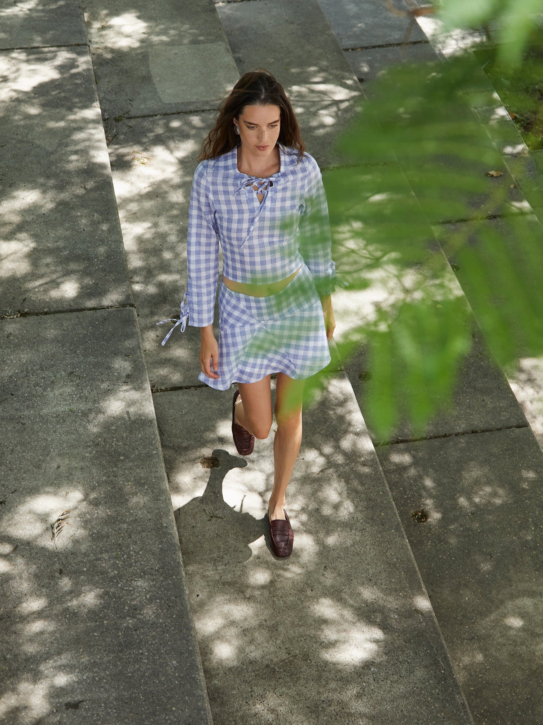 Commute Plaid Blue Shirt camisas y camisetas