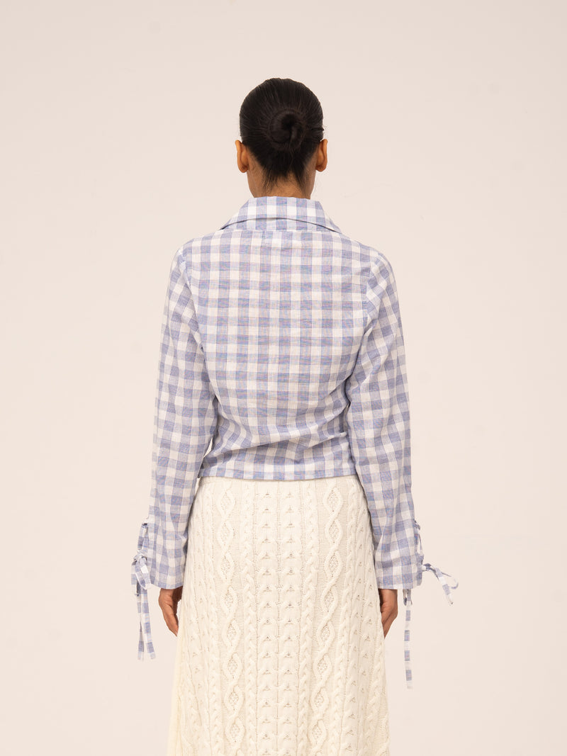 Commute Plaid Blue Shirt