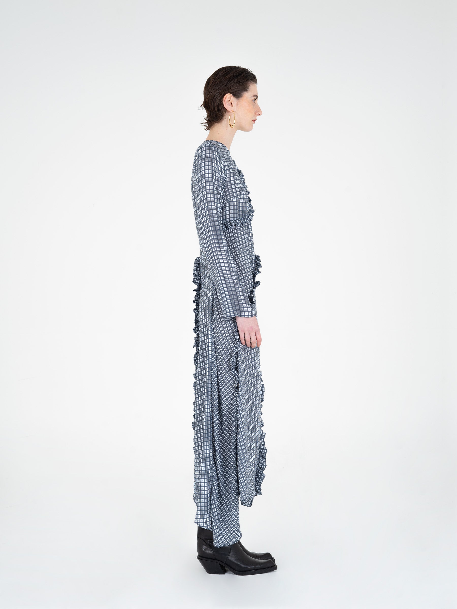 Cottage Tartan Print Dress vestidos