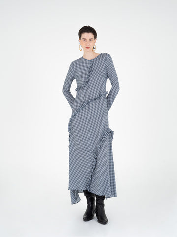 Cottage Tartan Print Dress vestidos