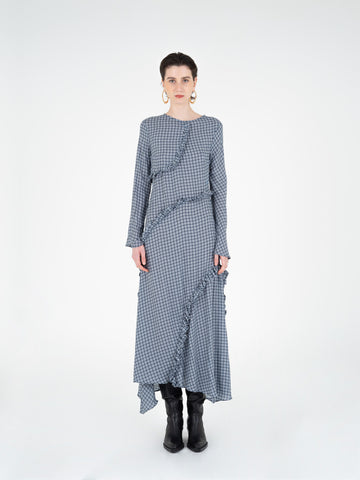 Cottage Tartan Print Dress vestidos