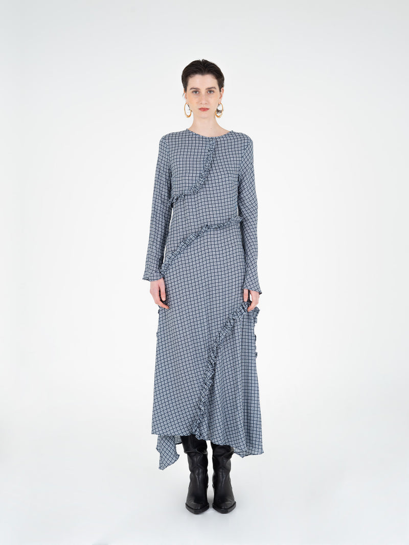 Cottage Tartan Print Dress vestidos
