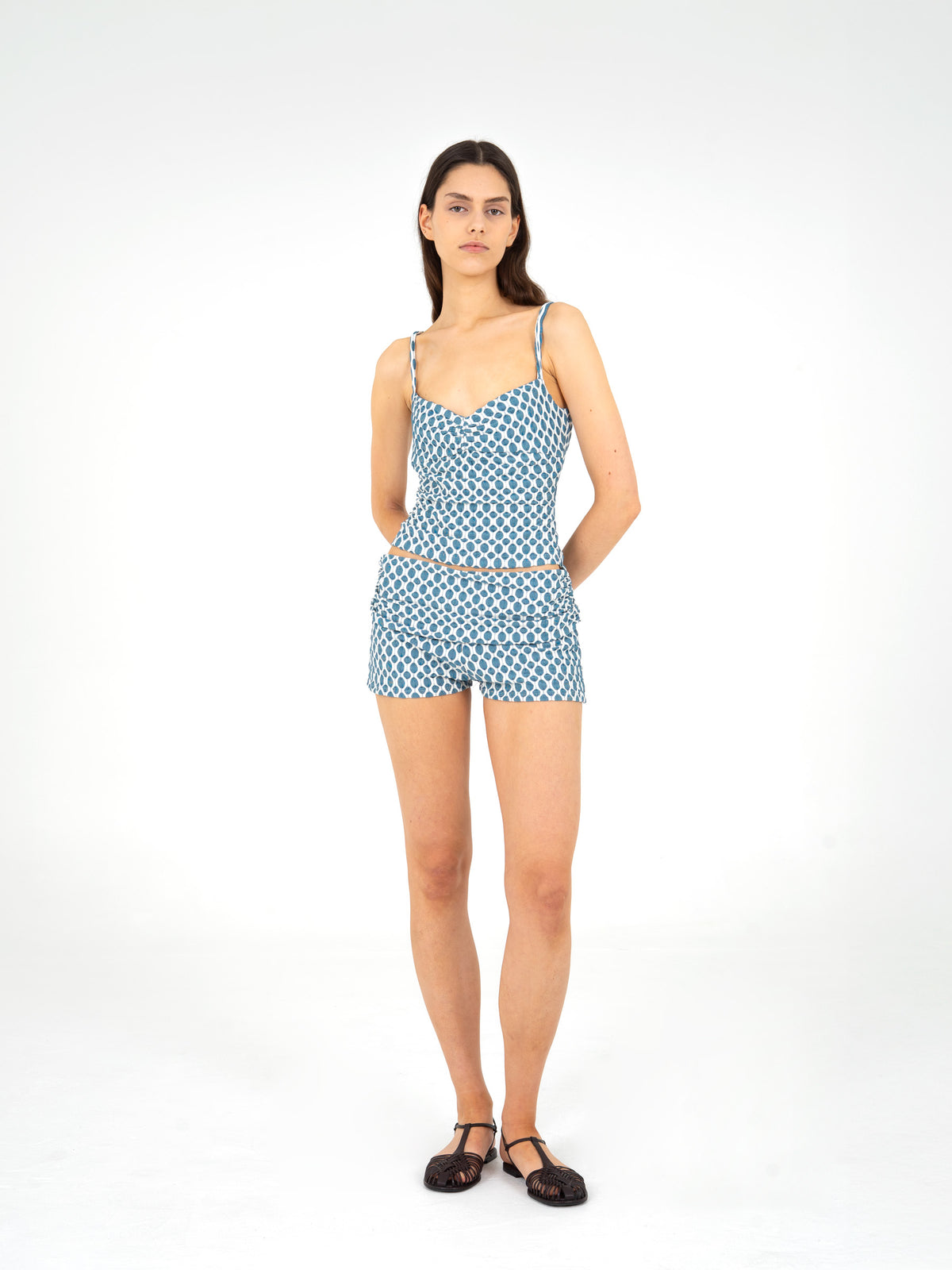 Craft Jersey Blue Ruched Shorts camisas y camisetas